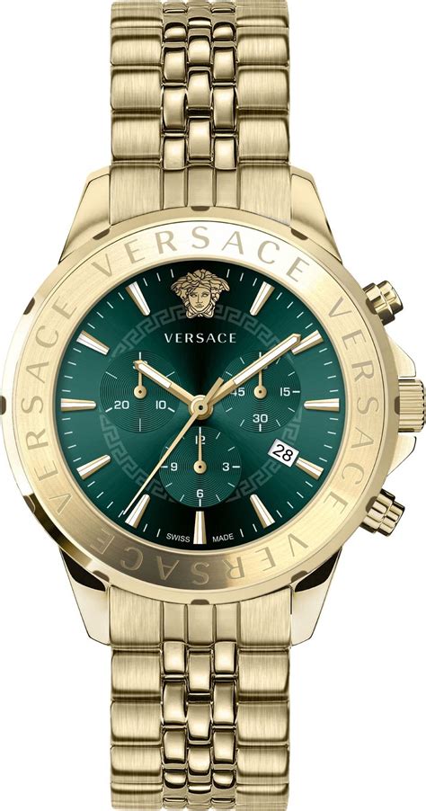 versace glaze chronograph|Versace Chrono Master Watch Green,Gold .